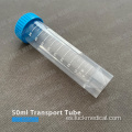 Transporte de tubo de plástico 50 ml de laboratorio Use FDA